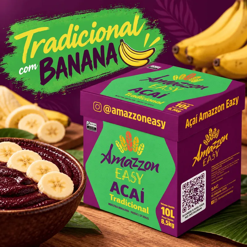 ACAI TRADICIONAL COM BANANA 10L