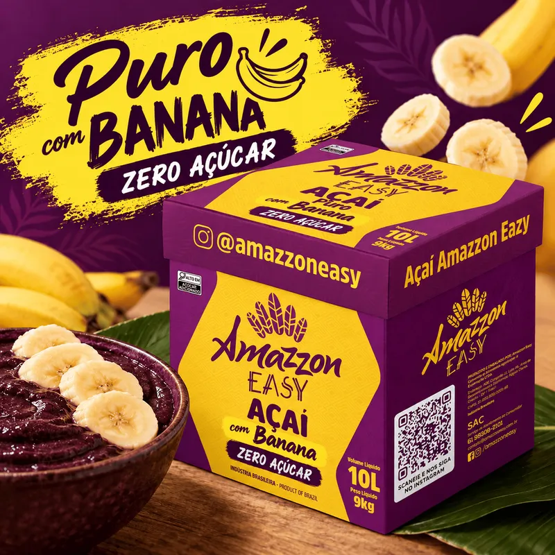ACAI PURO C/ BANANA 10L